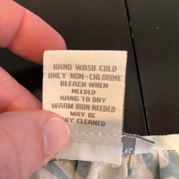 Soft Surroundings light blue white floral scroll print popover top size Medium - Picture 11 of 13